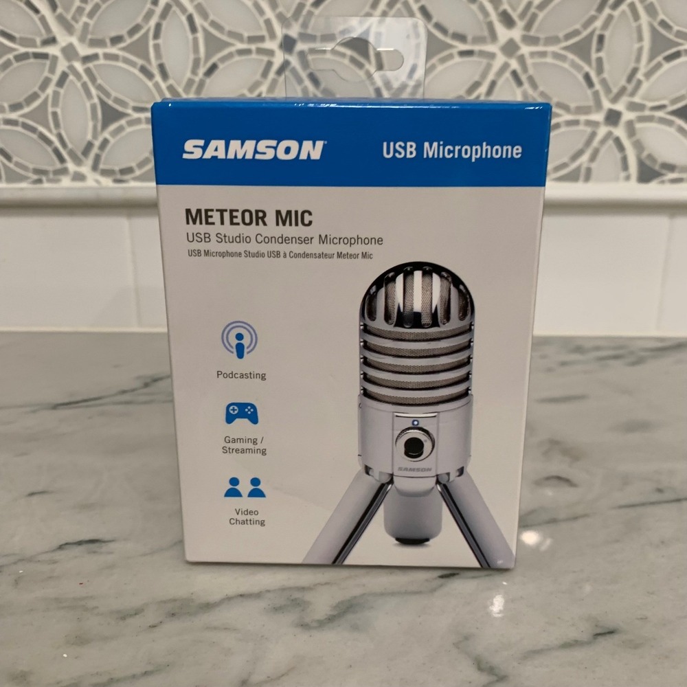 Meteor Mic USB Studio Condenser Microphone - Silver